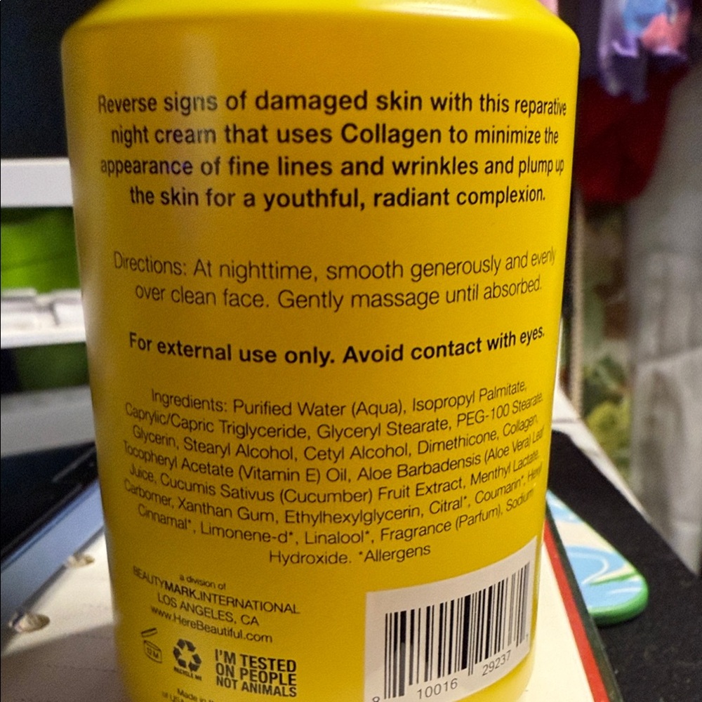 HERE BEAUTIFUL SLEEPING REPAIR NIGHT CREAM W/ PLANT DERIVED COLLAGEN - Picture 4 of 9